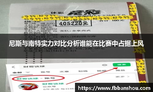 尼斯与南特实力对比分析谁能在比赛中占据上风